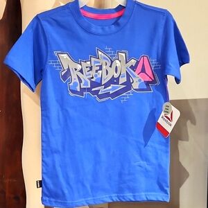 NEW REEBOK GIRLS/BOYS GRAPHIC SHORT SLEEVE TEE SIZE XS 4-5